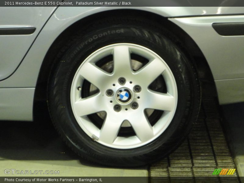 Palladium Silver Metallic / Black 2011 Mercedes-Benz E 550 Cabriolet