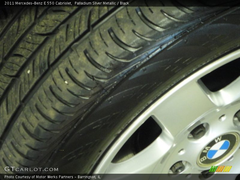 Palladium Silver Metallic / Black 2011 Mercedes-Benz E 550 Cabriolet