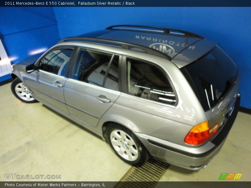 Palladium Silver Metallic / Black 2011 Mercedes-Benz E 550 Cabriolet