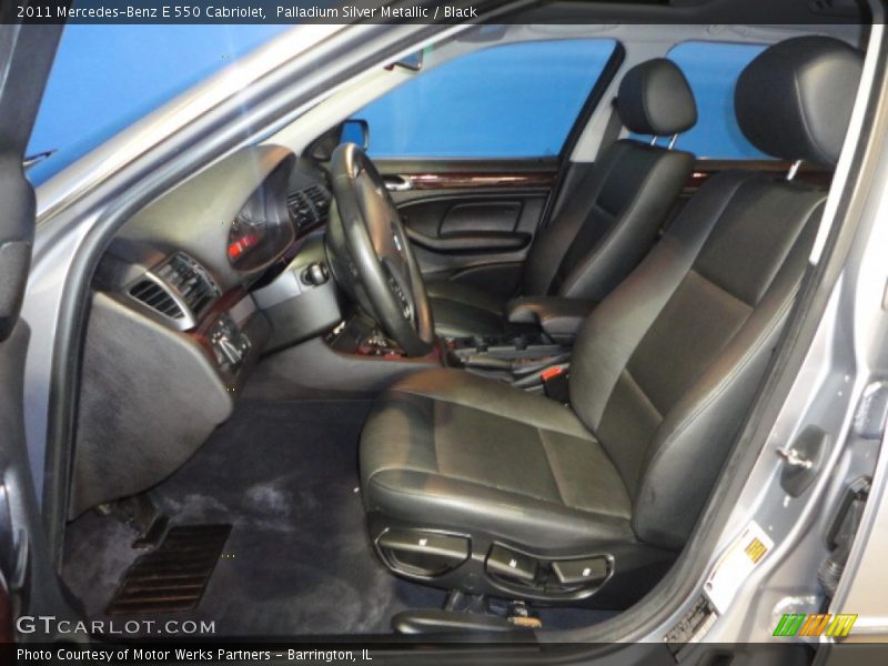 Palladium Silver Metallic / Black 2011 Mercedes-Benz E 550 Cabriolet