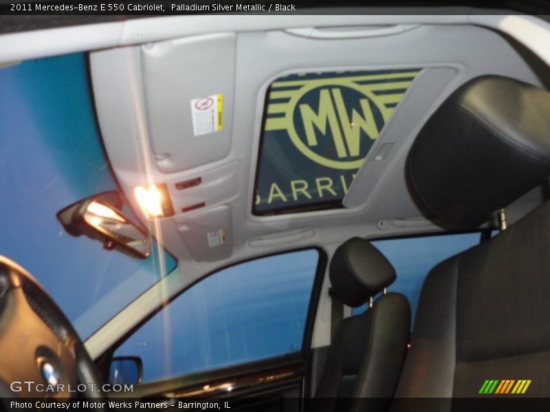 Palladium Silver Metallic / Black 2011 Mercedes-Benz E 550 Cabriolet