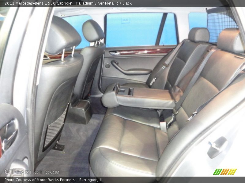 Palladium Silver Metallic / Black 2011 Mercedes-Benz E 550 Cabriolet