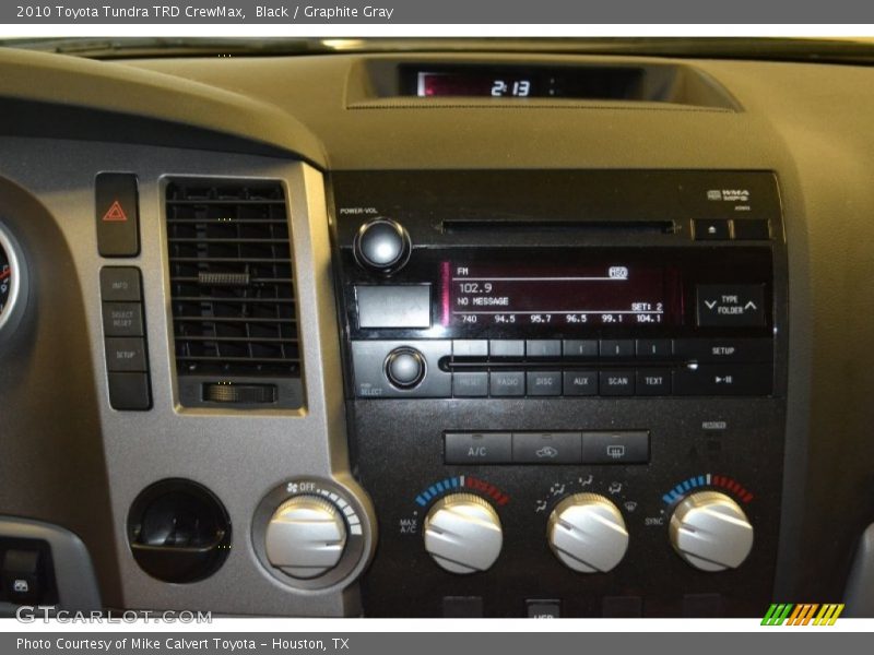 Black / Graphite Gray 2010 Toyota Tundra TRD CrewMax
