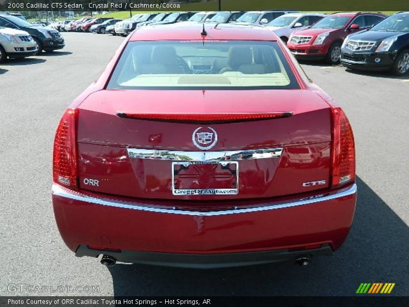 Crystal Red / Cashmere/Cocoa 2008 Cadillac CTS Sedan