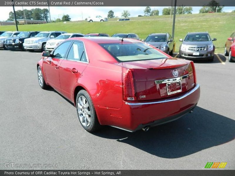 Crystal Red / Cashmere/Cocoa 2008 Cadillac CTS Sedan