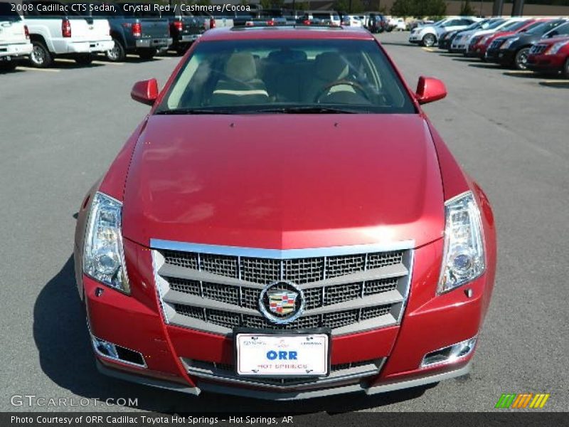 Crystal Red / Cashmere/Cocoa 2008 Cadillac CTS Sedan