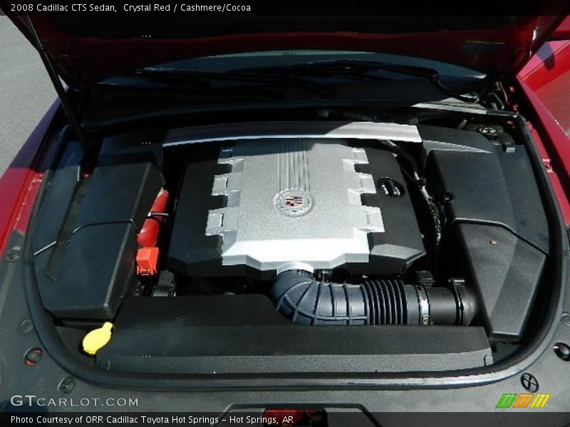 Crystal Red / Cashmere/Cocoa 2008 Cadillac CTS Sedan