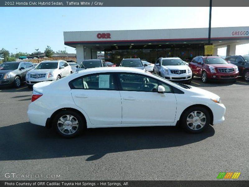 Taffeta White / Gray 2012 Honda Civic Hybrid Sedan