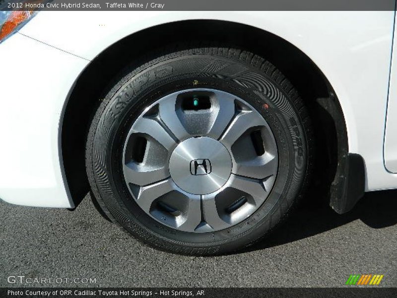 Taffeta White / Gray 2012 Honda Civic Hybrid Sedan
