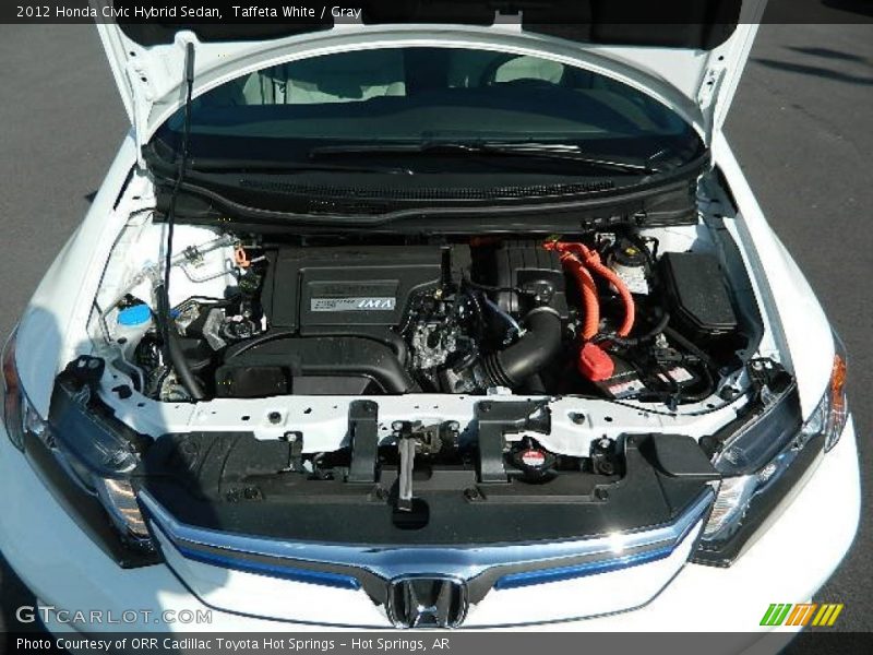Taffeta White / Gray 2012 Honda Civic Hybrid Sedan