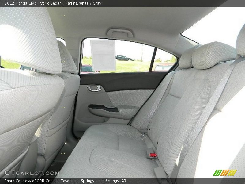 Taffeta White / Gray 2012 Honda Civic Hybrid Sedan