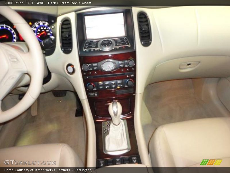 Dark Currant Red / Wheat 2008 Infiniti EX 35 AWD