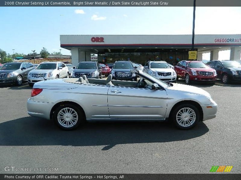 Bright Silver Metallic / Dark Slate Gray/Light Slate Gray 2008 Chrysler Sebring LX Convertible