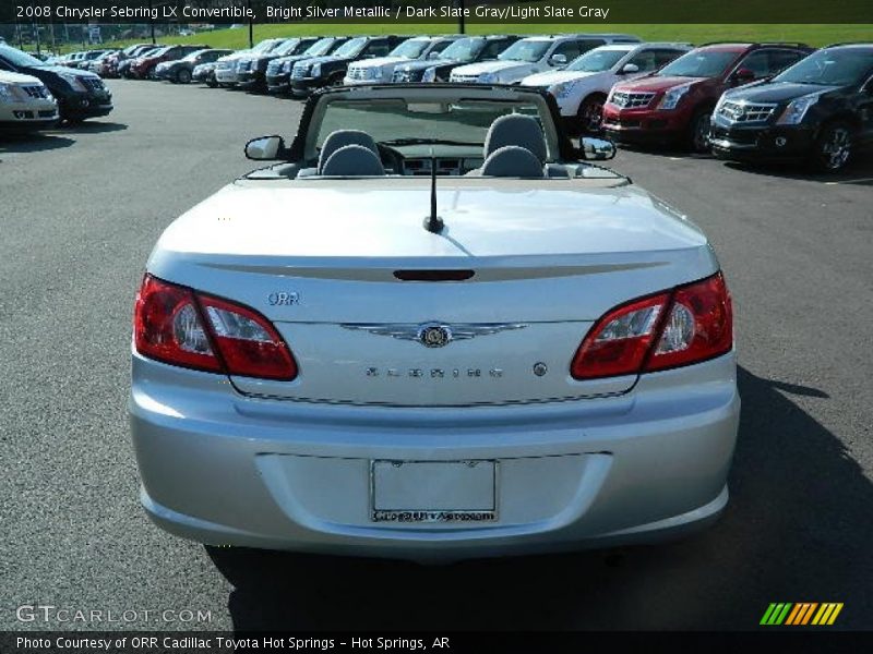 Bright Silver Metallic / Dark Slate Gray/Light Slate Gray 2008 Chrysler Sebring LX Convertible