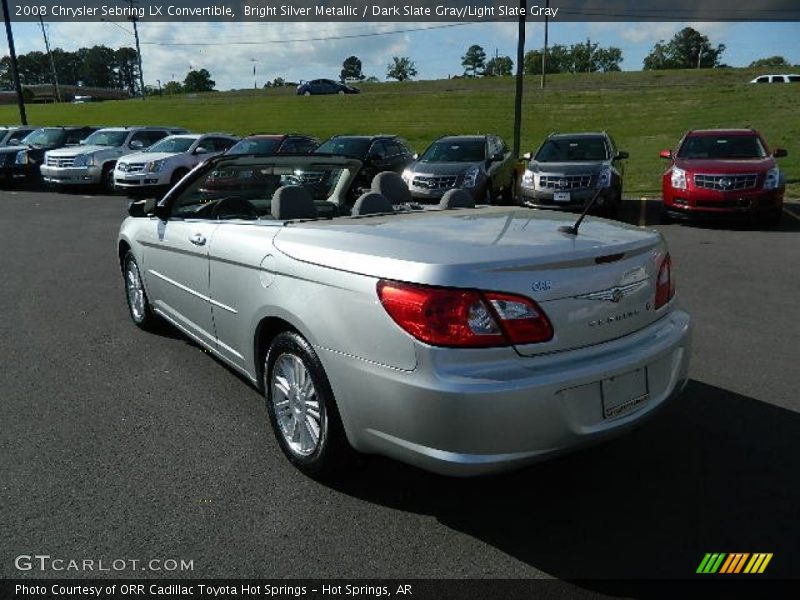 Bright Silver Metallic / Dark Slate Gray/Light Slate Gray 2008 Chrysler Sebring LX Convertible