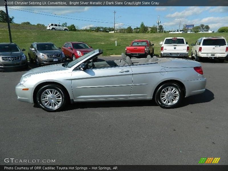 Bright Silver Metallic / Dark Slate Gray/Light Slate Gray 2008 Chrysler Sebring LX Convertible