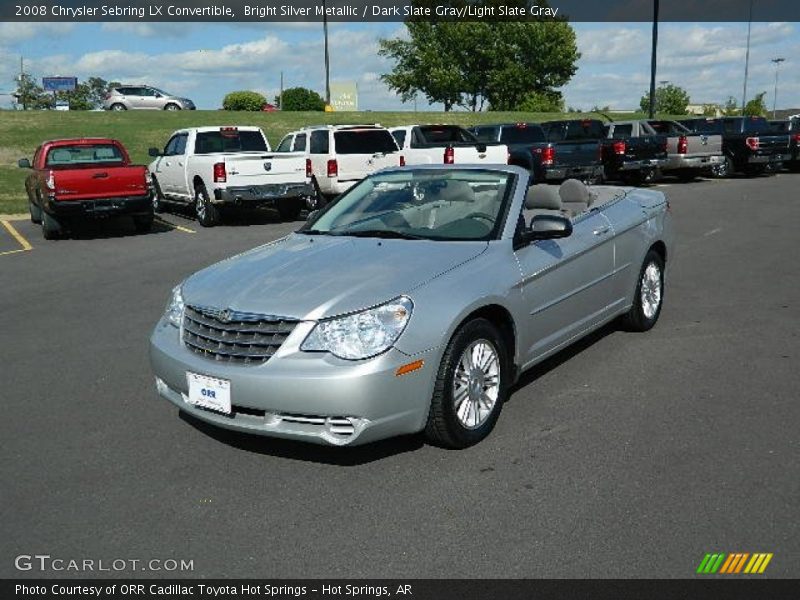 Bright Silver Metallic / Dark Slate Gray/Light Slate Gray 2008 Chrysler Sebring LX Convertible
