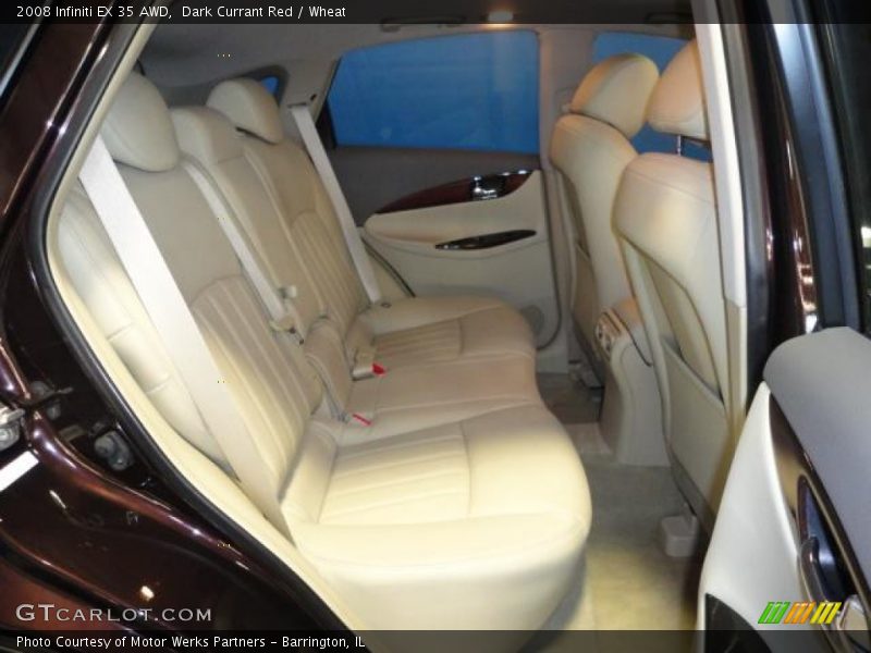 Dark Currant Red / Wheat 2008 Infiniti EX 35 AWD