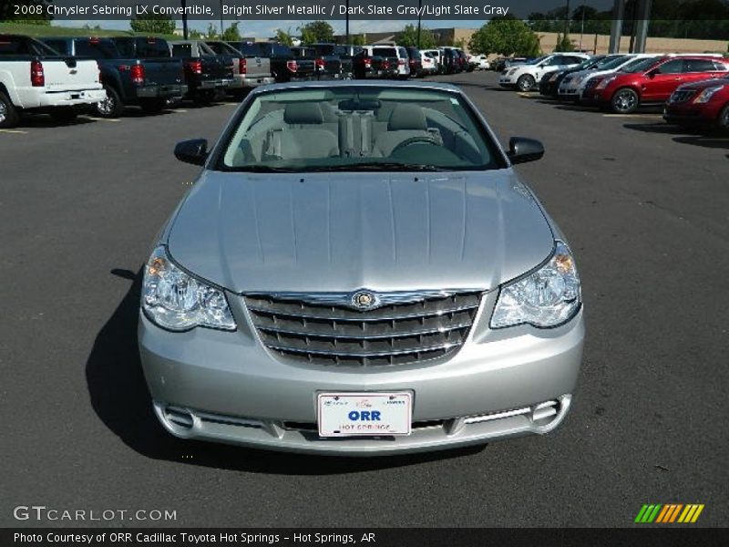 Bright Silver Metallic / Dark Slate Gray/Light Slate Gray 2008 Chrysler Sebring LX Convertible