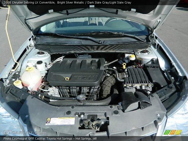 Bright Silver Metallic / Dark Slate Gray/Light Slate Gray 2008 Chrysler Sebring LX Convertible