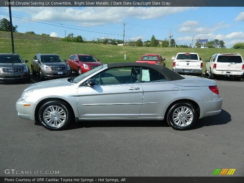 Bright Silver Metallic / Dark Slate Gray/Light Slate Gray 2008 Chrysler Sebring LX Convertible