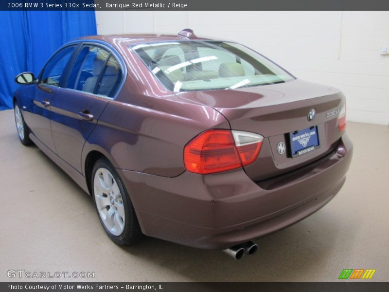 Barrique Red Metallic / Beige 2006 BMW 3 Series 330xi Sedan