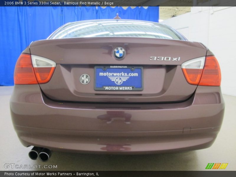 Barrique Red Metallic / Beige 2006 BMW 3 Series 330xi Sedan