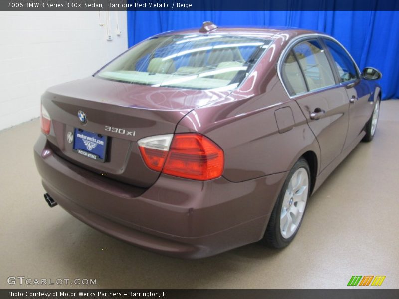 Barrique Red Metallic / Beige 2006 BMW 3 Series 330xi Sedan