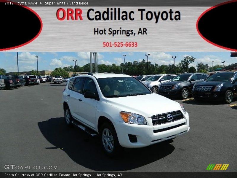 Super White / Sand Beige 2012 Toyota RAV4 I4