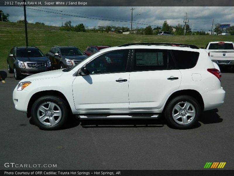 Super White / Sand Beige 2012 Toyota RAV4 I4