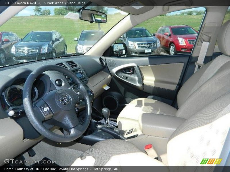 Super White / Sand Beige 2012 Toyota RAV4 I4