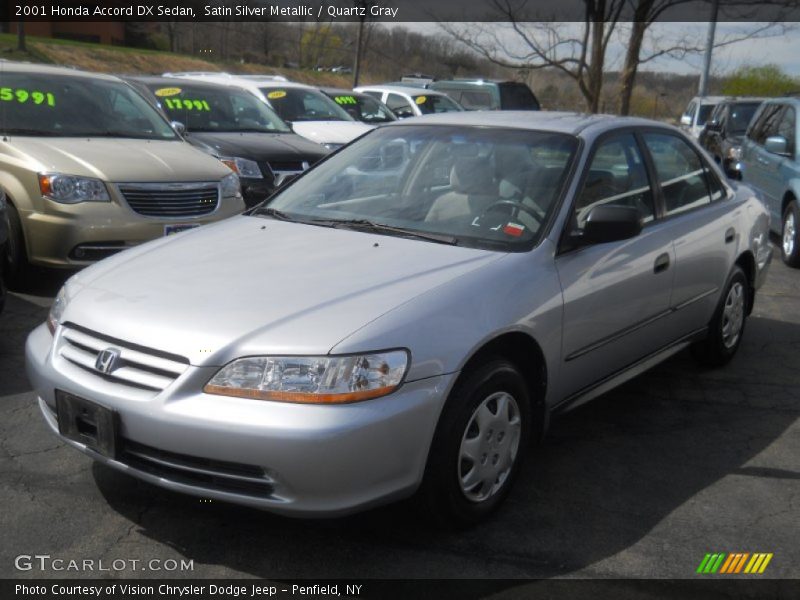 Satin Silver Metallic / Quartz Gray 2001 Honda Accord DX Sedan