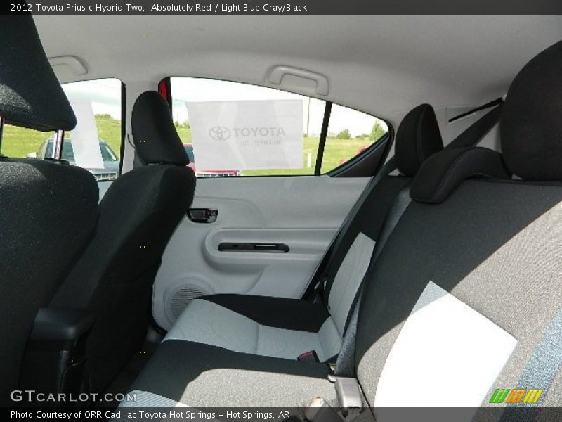 Absolutely Red / Light Blue Gray/Black 2012 Toyota Prius c Hybrid Two