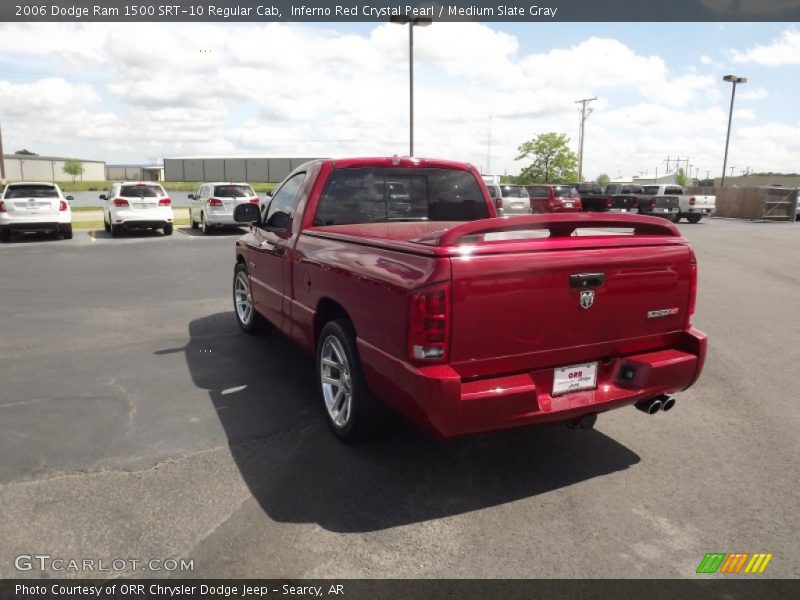 Inferno Red Crystal Pearl / Medium Slate Gray 2006 Dodge Ram 1500 SRT-10 Regular Cab