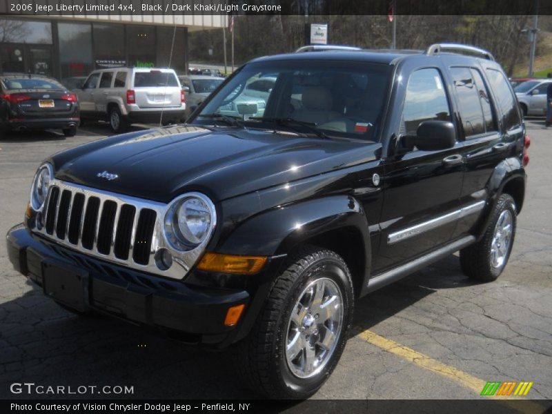 Black / Dark Khaki/Light Graystone 2006 Jeep Liberty Limited 4x4
