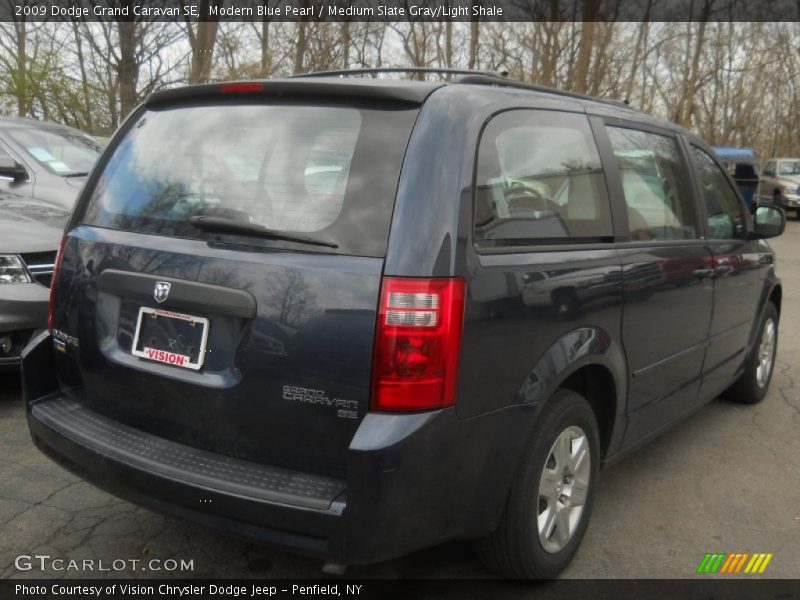 Modern Blue Pearl / Medium Slate Gray/Light Shale 2009 Dodge Grand Caravan SE