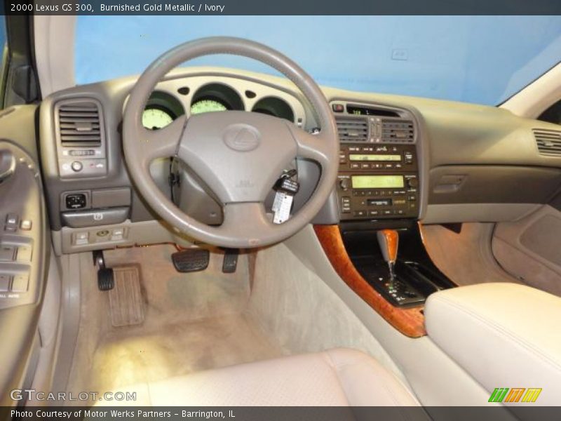Burnished Gold Metallic / Ivory 2000 Lexus GS 300