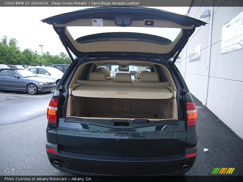 Deep Green Metallic / Sand Beige Nevada Leather 2009 BMW X5 xDrive30i