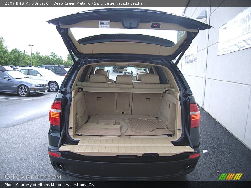 Deep Green Metallic / Sand Beige Nevada Leather 2009 BMW X5 xDrive30i