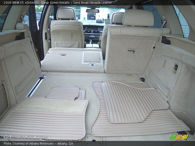 Deep Green Metallic / Sand Beige Nevada Leather 2009 BMW X5 xDrive30i