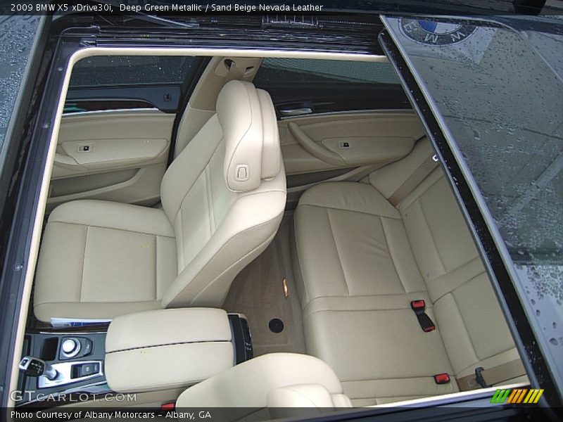 Deep Green Metallic / Sand Beige Nevada Leather 2009 BMW X5 xDrive30i