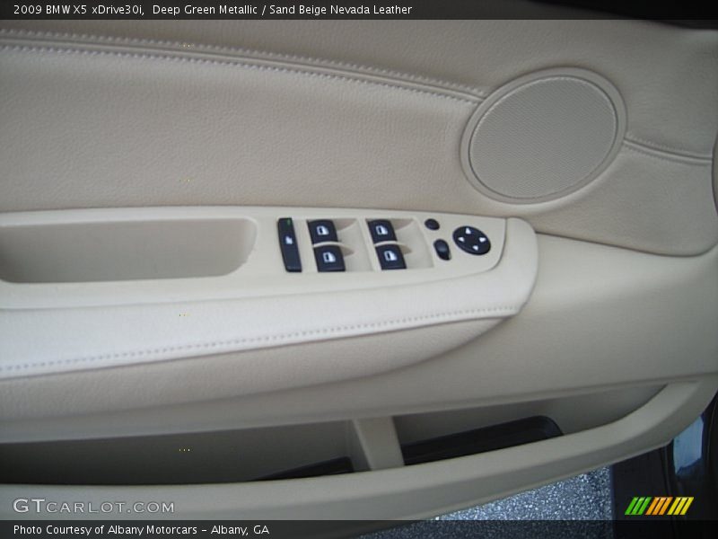 Deep Green Metallic / Sand Beige Nevada Leather 2009 BMW X5 xDrive30i