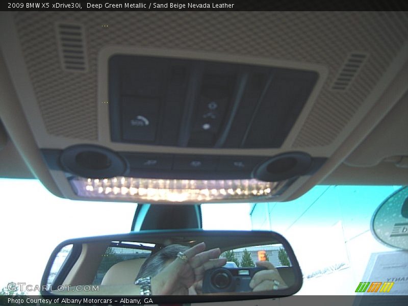 Deep Green Metallic / Sand Beige Nevada Leather 2009 BMW X5 xDrive30i
