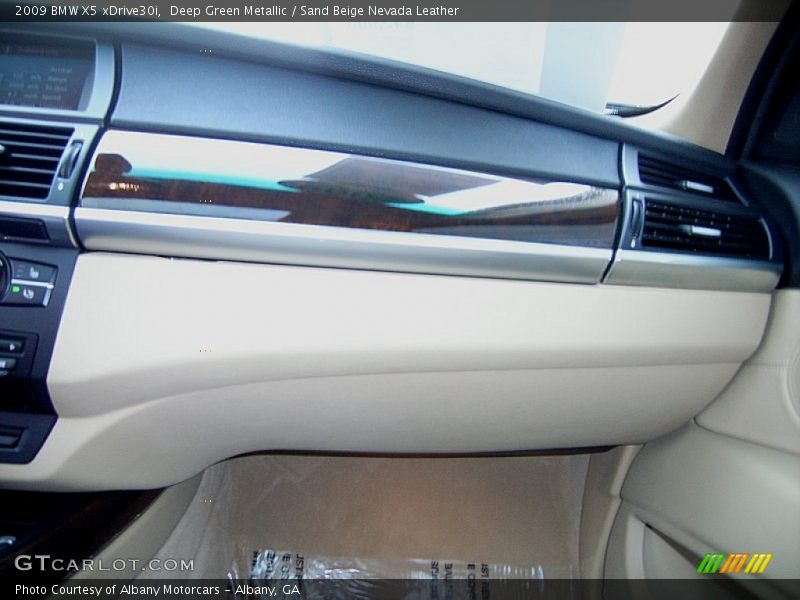 Deep Green Metallic / Sand Beige Nevada Leather 2009 BMW X5 xDrive30i