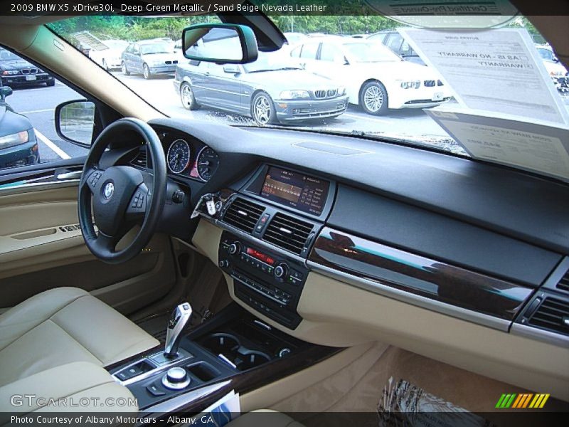 Deep Green Metallic / Sand Beige Nevada Leather 2009 BMW X5 xDrive30i