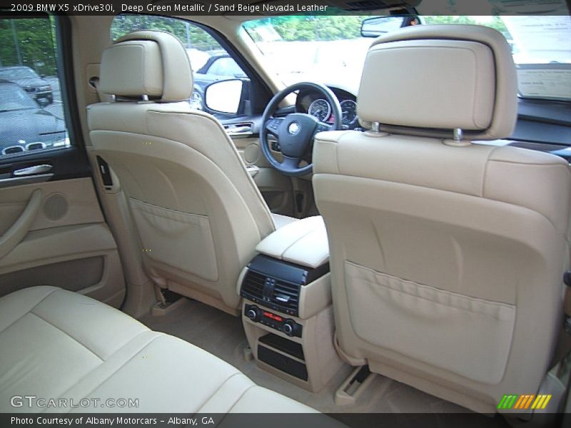 Deep Green Metallic / Sand Beige Nevada Leather 2009 BMW X5 xDrive30i