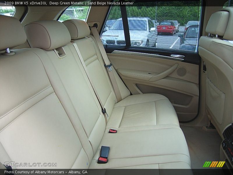 Deep Green Metallic / Sand Beige Nevada Leather 2009 BMW X5 xDrive30i