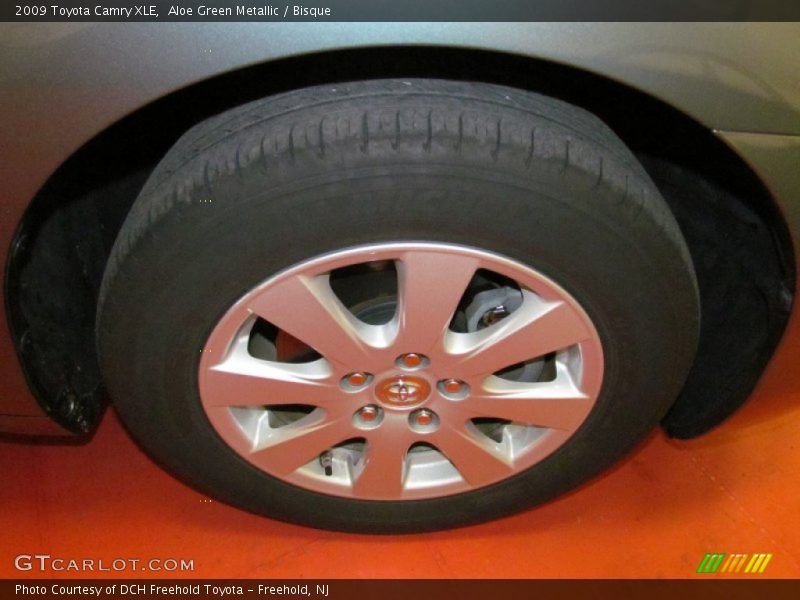 Aloe Green Metallic / Bisque 2009 Toyota Camry XLE