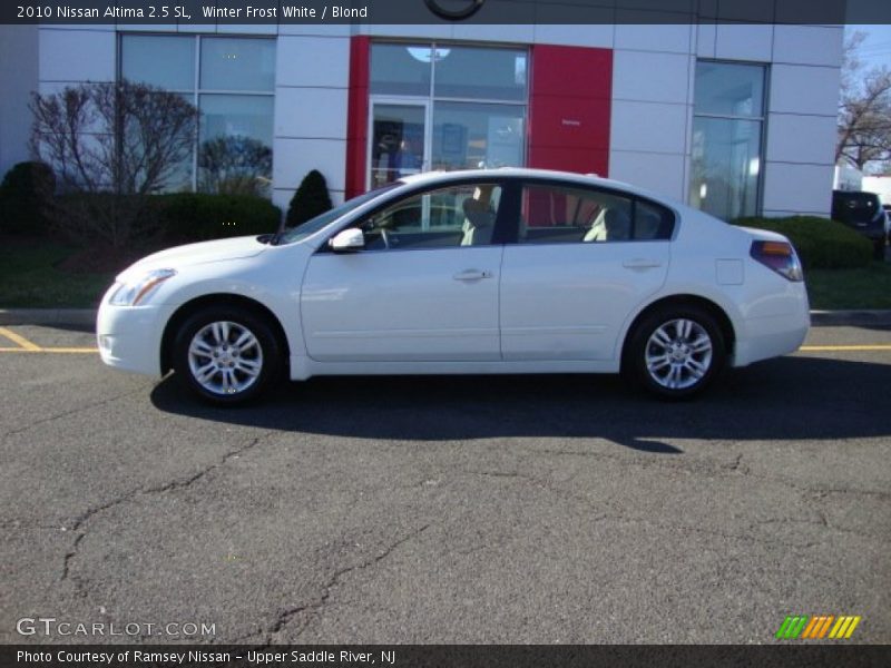 Winter Frost White / Blond 2010 Nissan Altima 2.5 SL