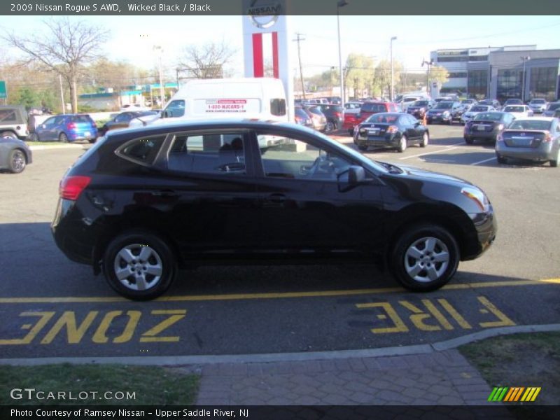 Wicked Black / Black 2009 Nissan Rogue S AWD